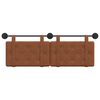 vidaXL H&auml;ngevorderseite Wandmontiert Braun 150 x 55 x 5 cm Antikes PU