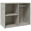 vidaXL Regal f&uuml;r Schminktisch Betongrau 80x40x65 cm Holzwerkstoff