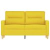 vidaXL 2-Sitzer-Sofa Hellgelb 120 cm Stoff