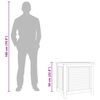 vidaXL Gartenbox mit Beutel 60x50x58 cm Massivholz Teak