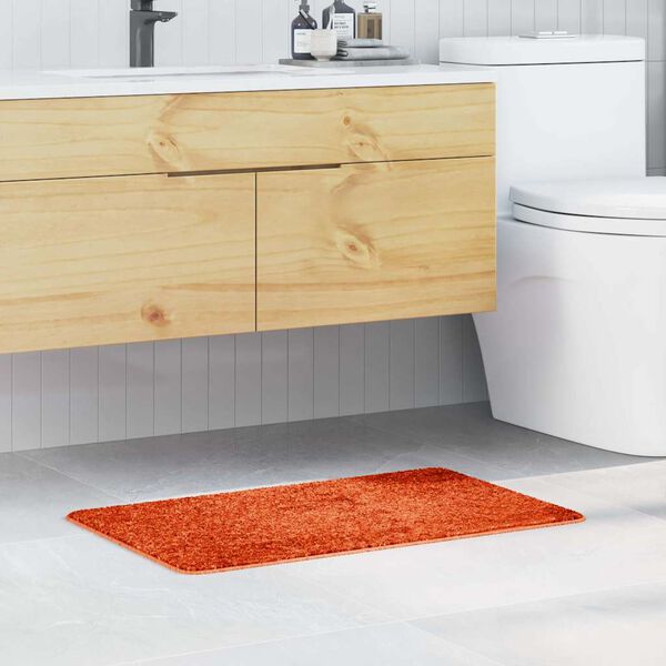 vidaXL Rutschfeste Badmatte Orange 50 x 80 cm PP