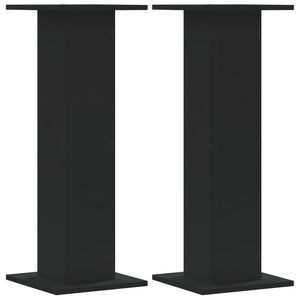 vidaXL Lautsprecherst&auml;nder 2 Stk. Schwarz 30x30x80 cm Holzwerkstoff