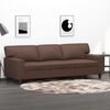 vidaXL 3-Sitzer-Sofa Braun 180 cm Kunstleder