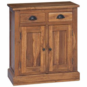 vidaXL Aufbewahrungsschrank Natur 65 x 30 x 75 cm Massivholz Teak
