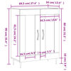 vidaXL Sideboard Grau Sonoma 69,5x34x90 cm Holzwerkstoff