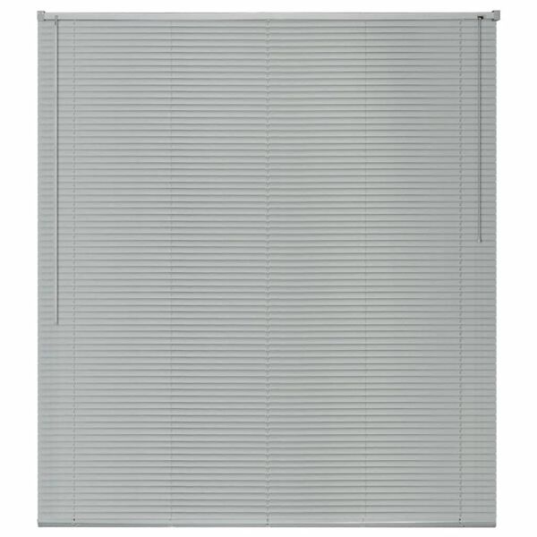 vidaXL Fensterjalousien Aluminium 100x130 cm Silber