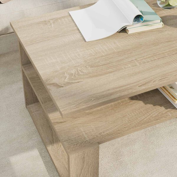 vidaXL Couchtisch Sonoma-Eiche 90 x 50 x 40 cm Holzwerkstoff