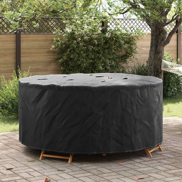vidaXL Gartenmöbelabdeckung Schwarz 200 x 200 x 71 cm 420D-Gewebe