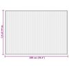 vidaXL Teppich Rechteckig Braun 70x100 cm Bambus
