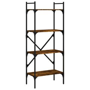 vidaXL B&uuml;cherregal 4 F&auml;cher R&auml;uchereiche 56x31,5x138,5cm Holzwerkstoff