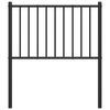 vidaXL Ersatz-Kopfteil Metall Schwarz 75 cm