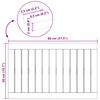 vidaXL Badematte Uni Braun 80 x 50 cm Holz