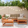 vidaXL Garten-Lounge-Set 5 pcs Wachsbraun Massives Kiefernholz