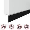 vidaXL Selbstklebende T&uuml;rb&uuml;rstendichtungen 12 pcs Silber 100 cm