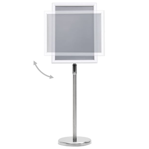 vidaXL A3-Plakatst&auml;nder Silbern Aluminiumlegierung
