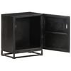 vidaXL Nachttisch Schwarz 40x30x50 cm Akazie und Mango Massivholz