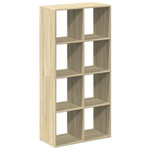 vidaXL Raumteiler-B&uuml;cherregal Sonoma-Eiche 69,5x29x137,5 cm