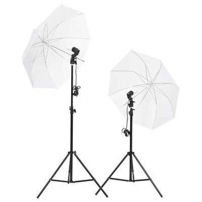 vidaXL Fotostudio-Set mit Leuchten, Hintergrund und Reflektor