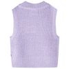 Kinder-Pulloverweste Gestrickt Helllila 116