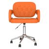 vidaXL Esszimmerstuhl Drehbar Orange Kunstleder