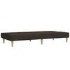 vidaXL Schlafsofa 2-Sitzer mit Hocker Dunkelbraun Stoff