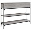 vidaXL Konsolentisch Grau Sonoma 100x25x75 cm Holzwerkstoff