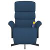vidaXL Massagesessel mit Fu&szlig;teil Blau Stoff