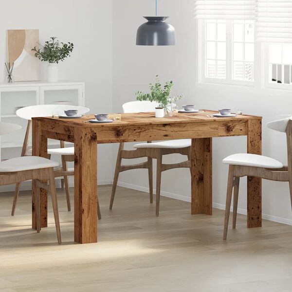 vidaXL Esstisch Altholz-Optik 140x74,5x76 cm Holzwerkstoff