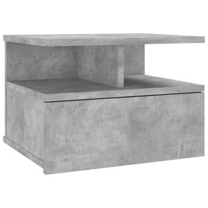 vidaXL H&auml;ngender Nachttisch Betongrau 40x31x27 cm Holzwerkstoff