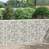 vidaXL Gabionen-Hochbeet Trapezform Verzinkter Stahl 150x20x100 cm