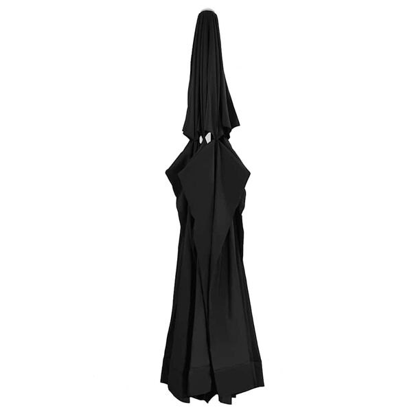 vidaXL Ersatzbezug f&uuml;r Sonnenschirm Schwarz 610 cm