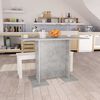 vidaXL Esstisch Betongrau 110x60x75 cm Holzwerkstoff