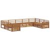 vidaXL Sofagarnituren 9 pcs Natur Massivholz Akazie