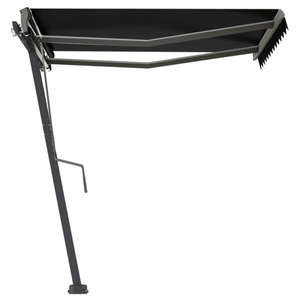 vidaXL Standmarkise Manuell Einziehbar 300x250 cm Anthrazit