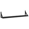 vidaXL Wandregale 2 Stk. Schwarz 80x15x15,5 cm Holzwerkstoff