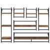 vidaXL Wandregal-Set 6 pcs Altholz 100 x 25 x 30 cm Holzwerkstoff