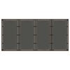 vidaXL Gartentisch mit Glasplatte Braun 190x90x75 cm Poly Rattan