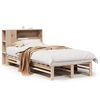 vidaXL Massivholzbett mit Regal ohne Matratze 100x200 cm