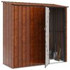 vidaXL Gartenh&uuml;tten Braun 203 x 85,5 x 200 cm Metall
