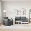 vidaXL Sofa Set 2 pcs Dunkelgrau 156 x 82 x 85 cm Stoff