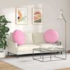 vidaXL Sitzkissen 2 pcs Rosa &Oslash;60 x 21 cm Stoff