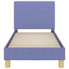 vidaXL Kinderbettgestell mit Kopfteil Jeans blau 70 x 140 cm Stoff
