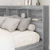 vidaXL Aufbewahrungskopfteil Graues Sonoma 120 cm Holzwerkstoff