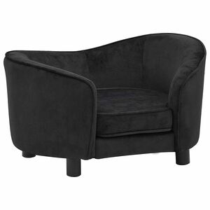 vidaXL Hundesofa Schwarz 69x49x40 cm Pl&uuml;sch