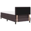 vidaXL Boxspringbett mit Matratze Dunkelbraun 90 x 200 cm Stoff