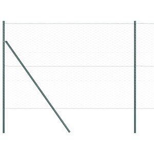 vidaXL Bodenmontierter Sechseckzaun 100 x 1,5 m Gr&uuml;n Netz