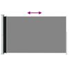 vidaXL Seitenmarkise Ausziehbar 180x300 cm Schwarz