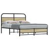 vidaXL Bettgestell ohne Matratze 140x200 cm Sonoma-Eiche Holzwerkstoff