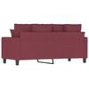 vidaXL 2-Sitzer-Sofa Weinrot 140 cm Stoff
