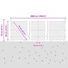 vidaXL Zaunpfosten Silber 50 x 0,6 m (25 mm Mesh) Stahl